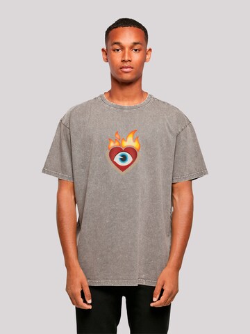emoji couture Shirt in Grau: Vorderseite