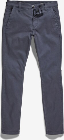Skinny Pantalon chino G-Star RAW en bleu : devant