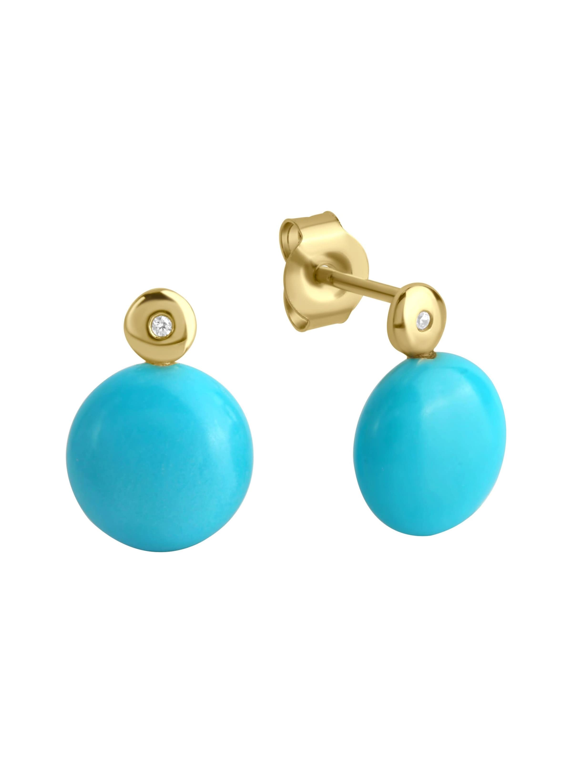 Jamelli Ohrringe in Gold: Vorderseite