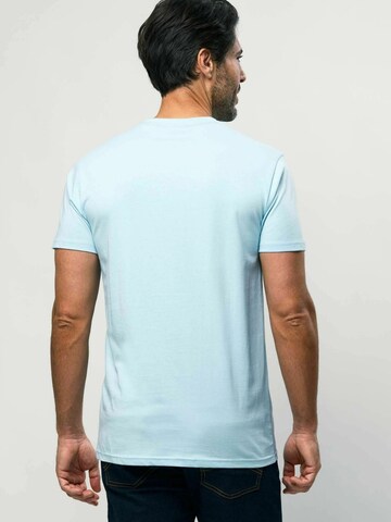 MCS Regular Fit T-shirt ' Texas ' in Blau