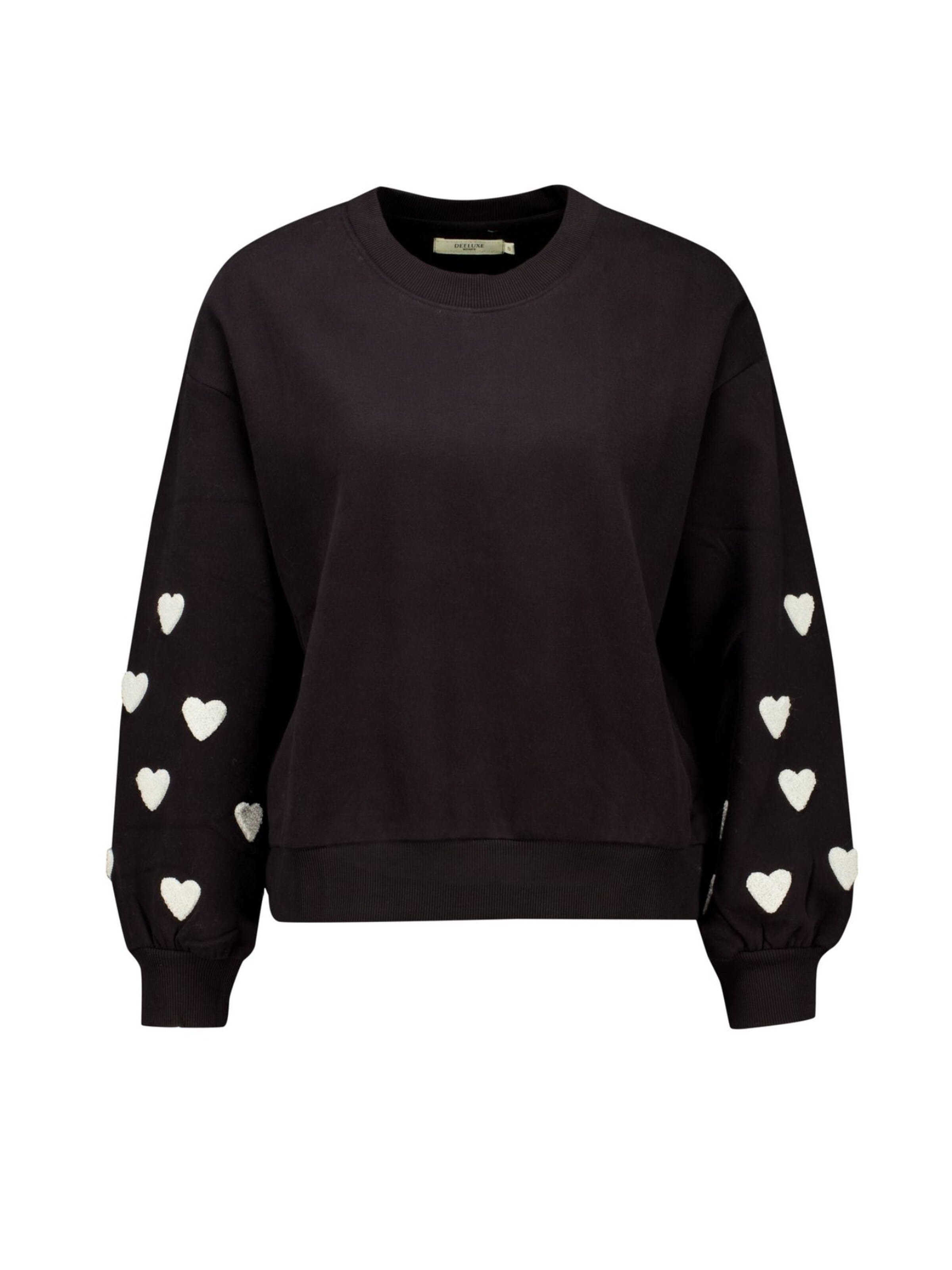 Deeluxe Sweatshirt in Zwart: voorkant
