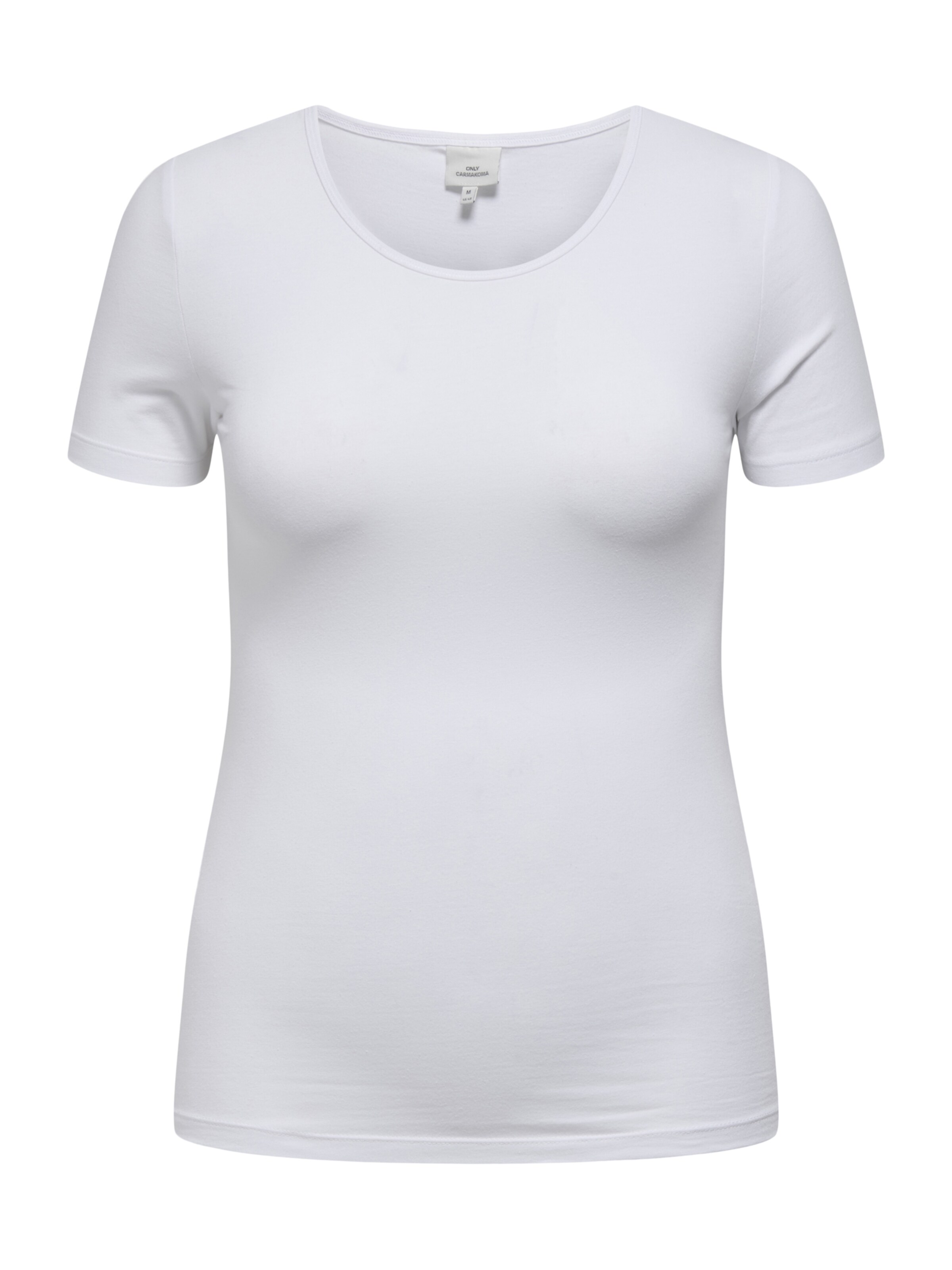 ONLY Carmakoma Särk 'CARTIME', värv valge: eest vaates