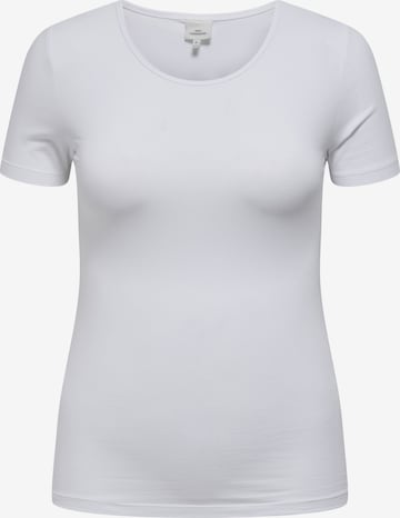 ONLY Carmakoma - Camiseta 'CARTIME' en blanco: frente