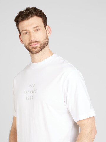 T-Shirt 'Essentials' new balance en blanc