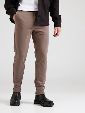 Lindbergh Slimfit Hose 'Superflex' in Grau: Vorderseite