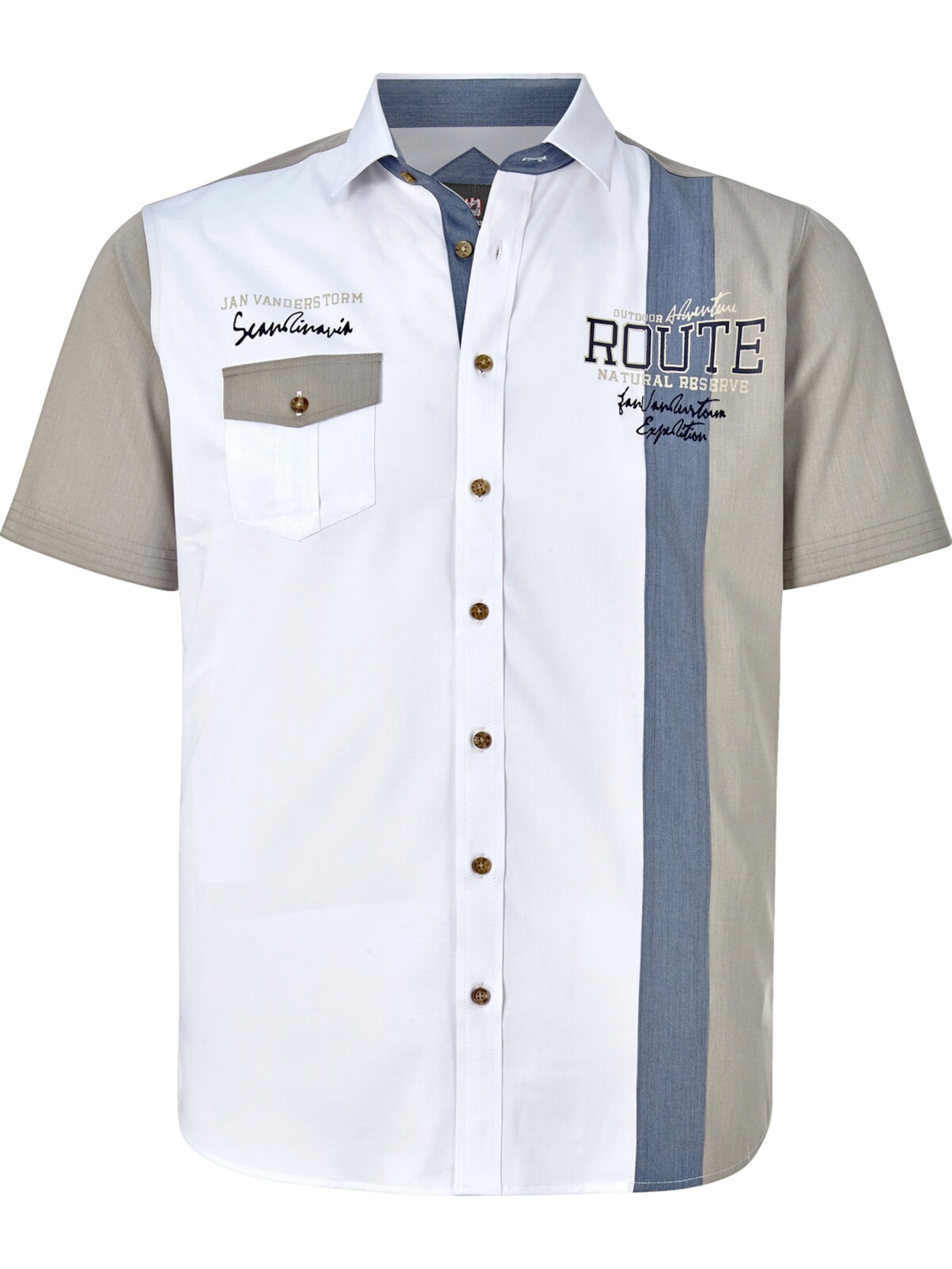 Jan Vanderstorm Comfort Fit Kurzarmhemd 'Bodvar' in Weiß: Vorderseite