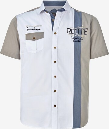 Jan Vanderstorm Button Up Shirt ' Bodvar ' in Beige: front