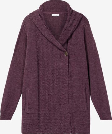 sheego by Joe Browns Knit Cardigan in Purple: front