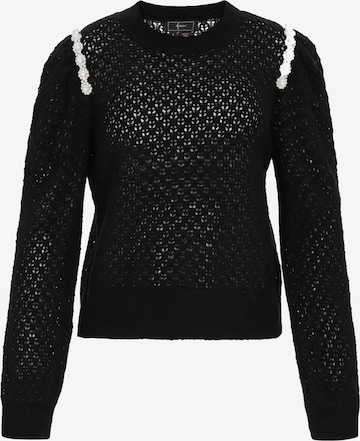 Pull-over faina en noir : devant