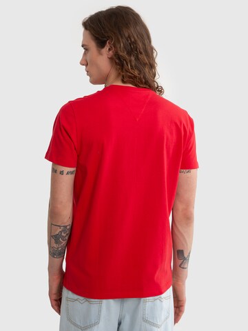 BIG STAR Shirt 'TECHMUNEN' in Red