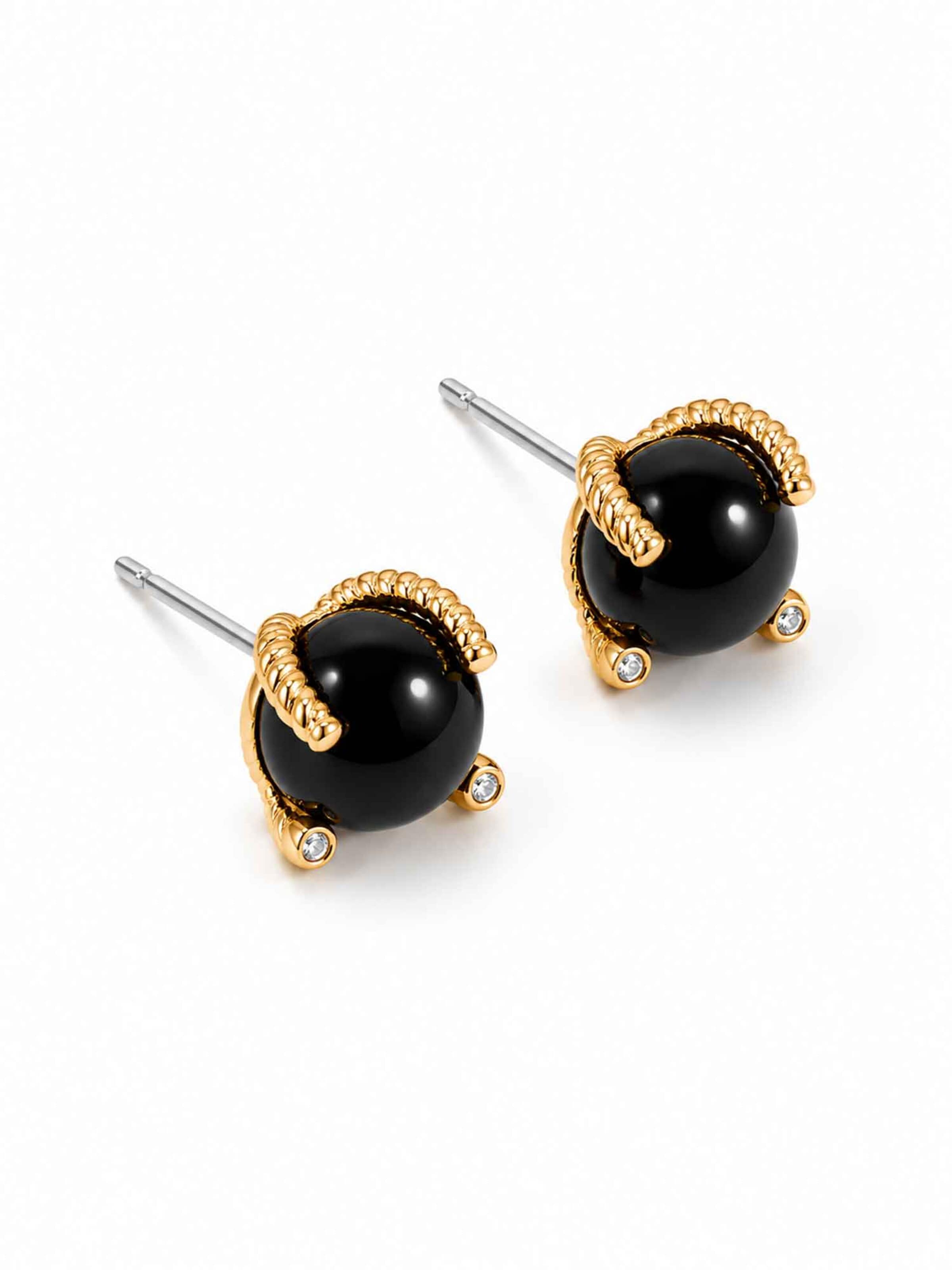 RteRme - Pendientes 'Nuala Earrings Night' en negro