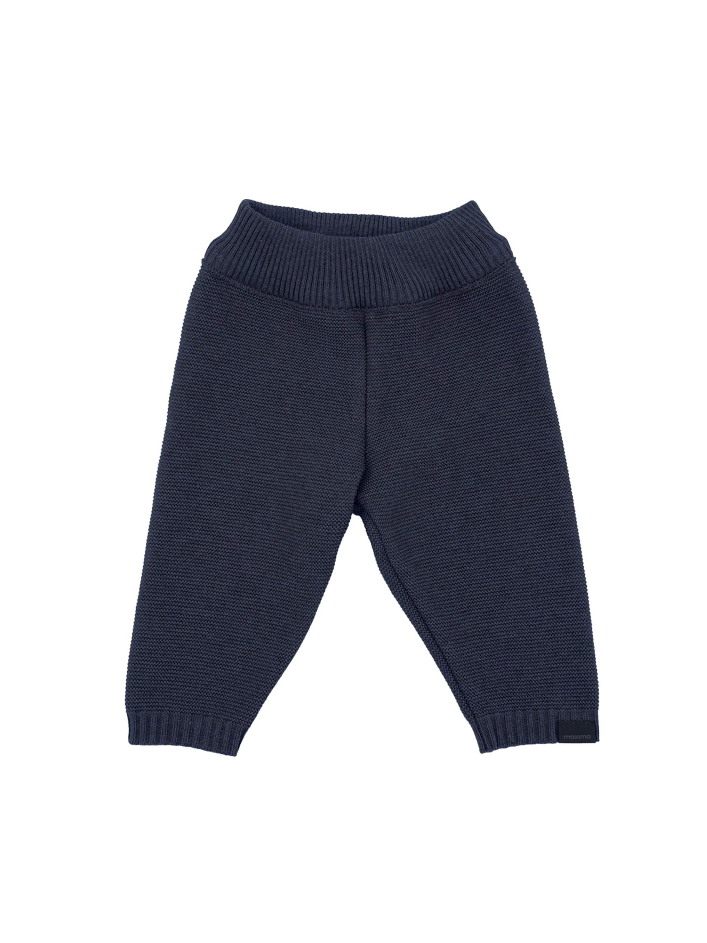 MAXIMO Pants 'GOTS BABY-Strickhose LL einfarbig' in Blue: front