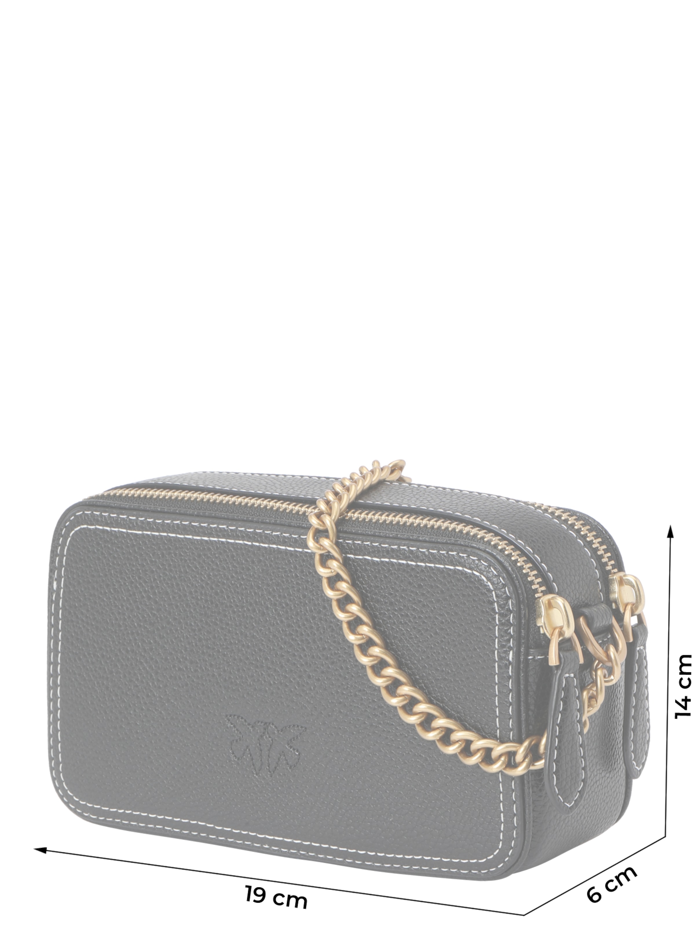 juoda PINKO Rankinė su ilgu dirželiu 'Carrie'