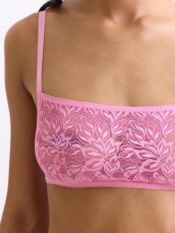 Erlich Textil Bandeau BH 'Iconic Lace' in Pink
