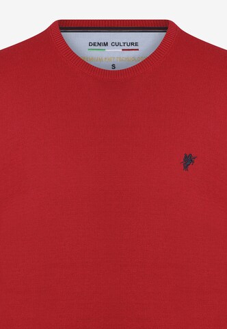 DENIM CULTURE Sweater 'Leroy' in Red
