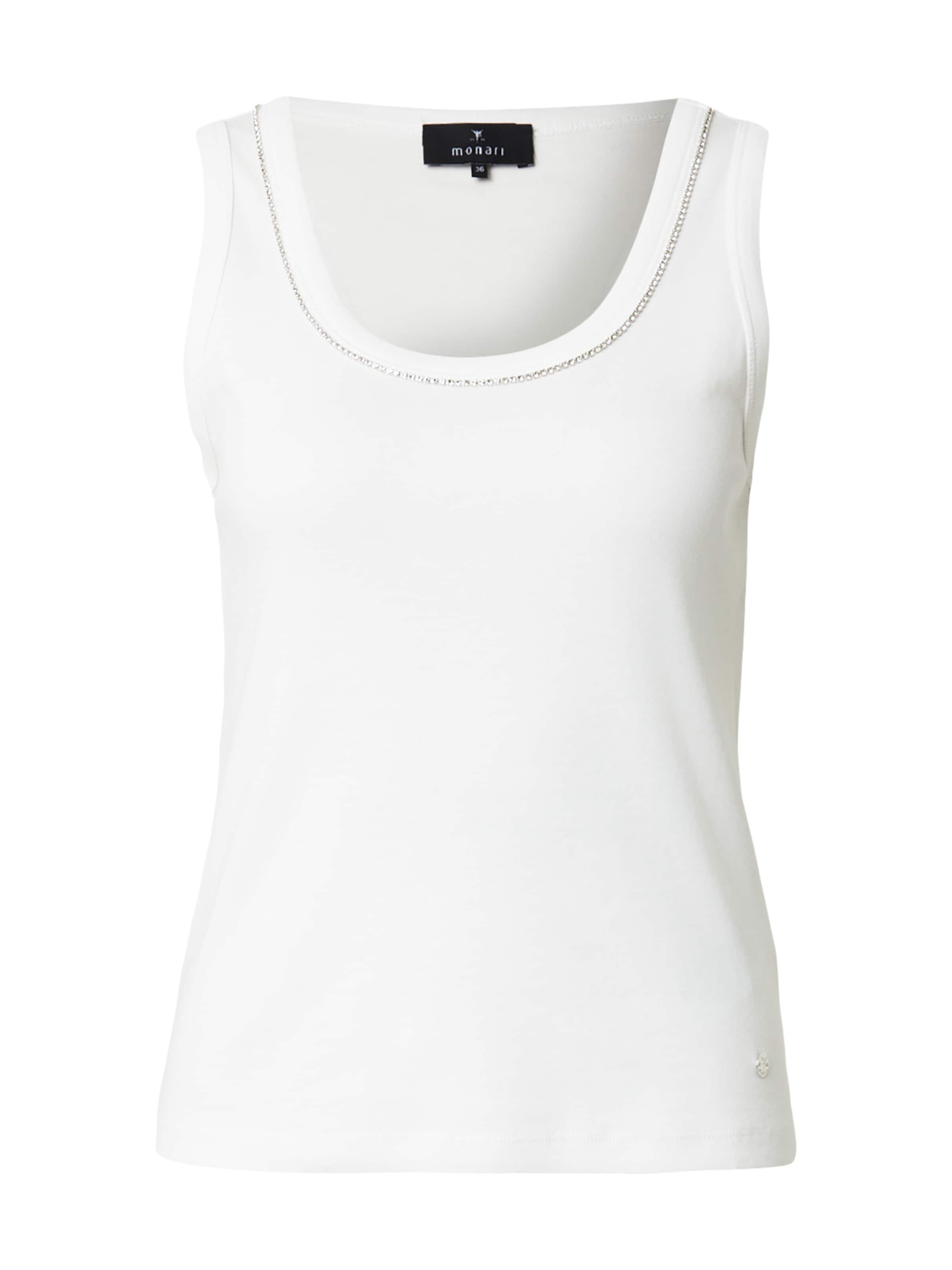 monari - Top em branco: frente