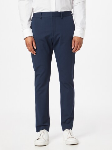 ESPRIT - Slimfit Pantalón chino en azul: frente