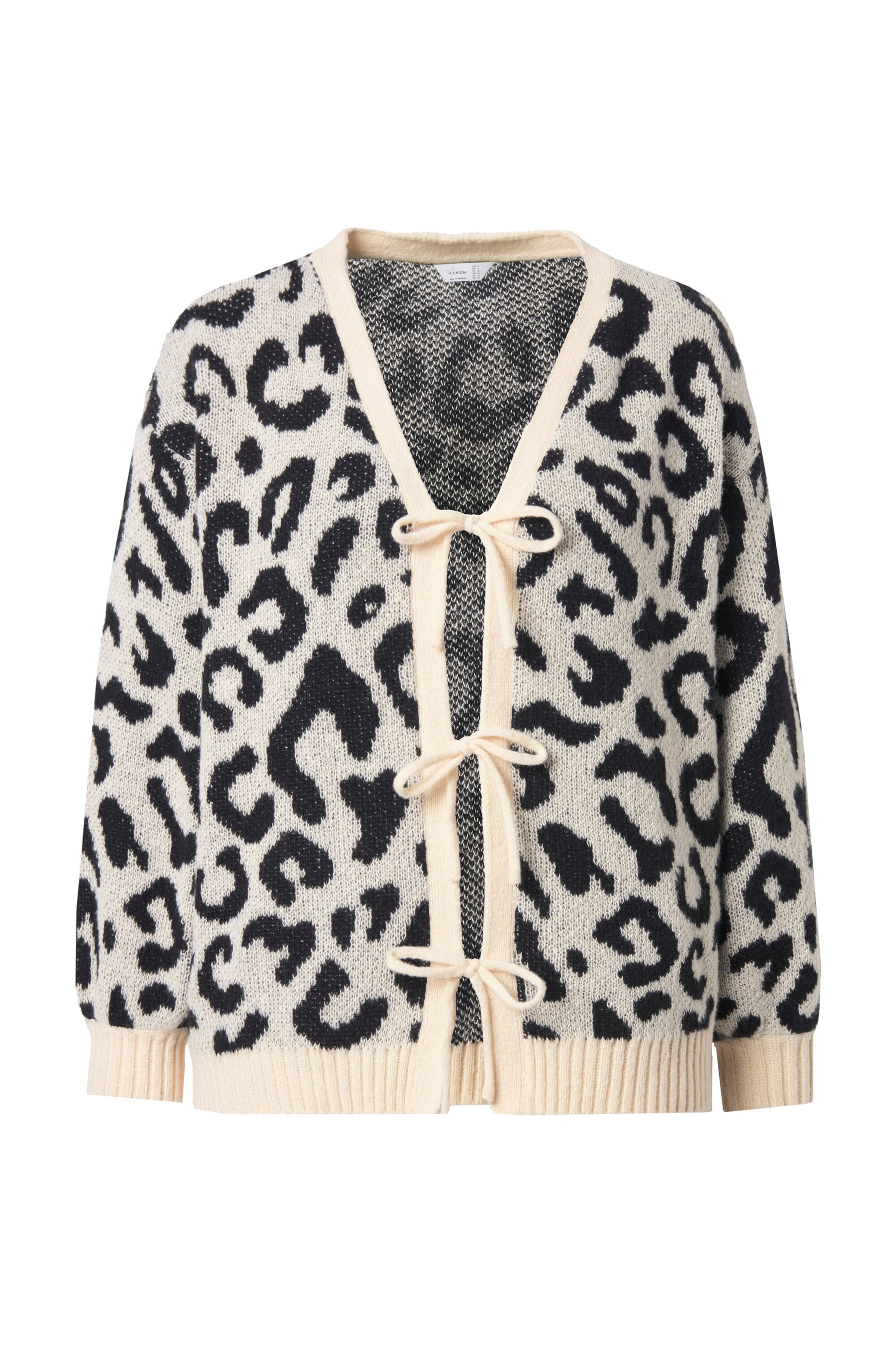 MIAMODA Knit cardigan in White: front