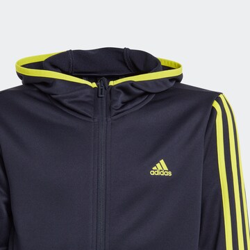 ADIDAS SPORTSWEAR Athletic Zip-Up Hoodie in Blue