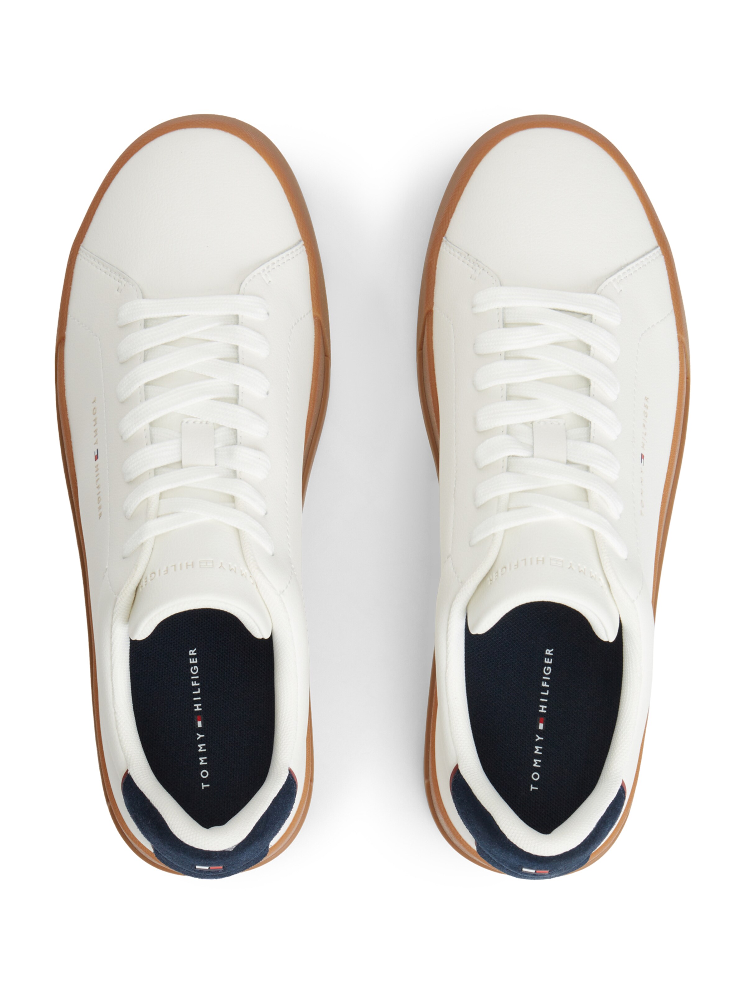 TOMMY HILFIGER Rövid szárú sportcipők 'COURT ESS' - fehér