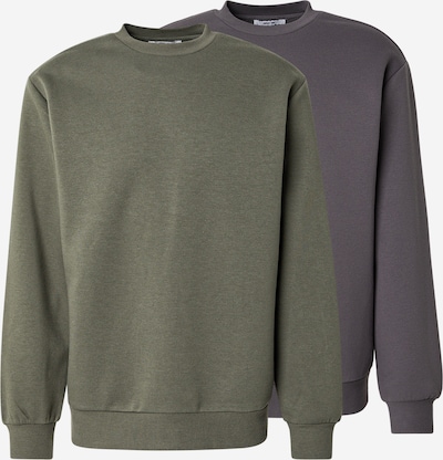 ABOUT YOU Sweater majica 'Davin' veličine S u kameno siva / kaki, Pregled proizvoda