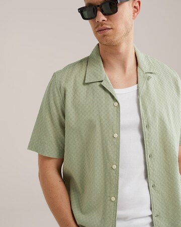 WE Fashion Comfort fit Overhemd in Groen