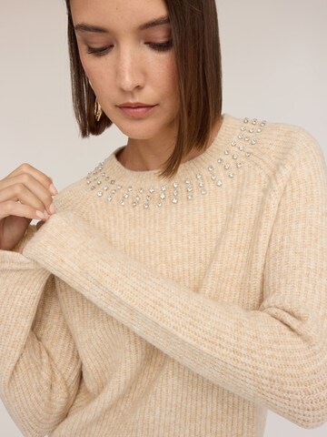 MOTIVI - Jersey en beige