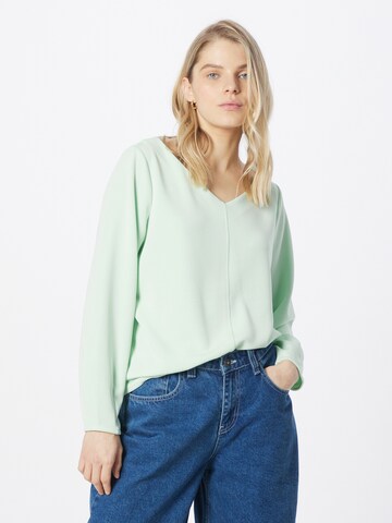 Sweat-shirt COMMA en vert : devant