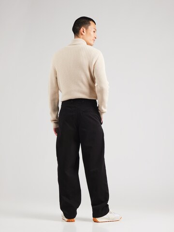 ANNARRLoosefit Chino hlače 'ANRSTORM' - crna boja