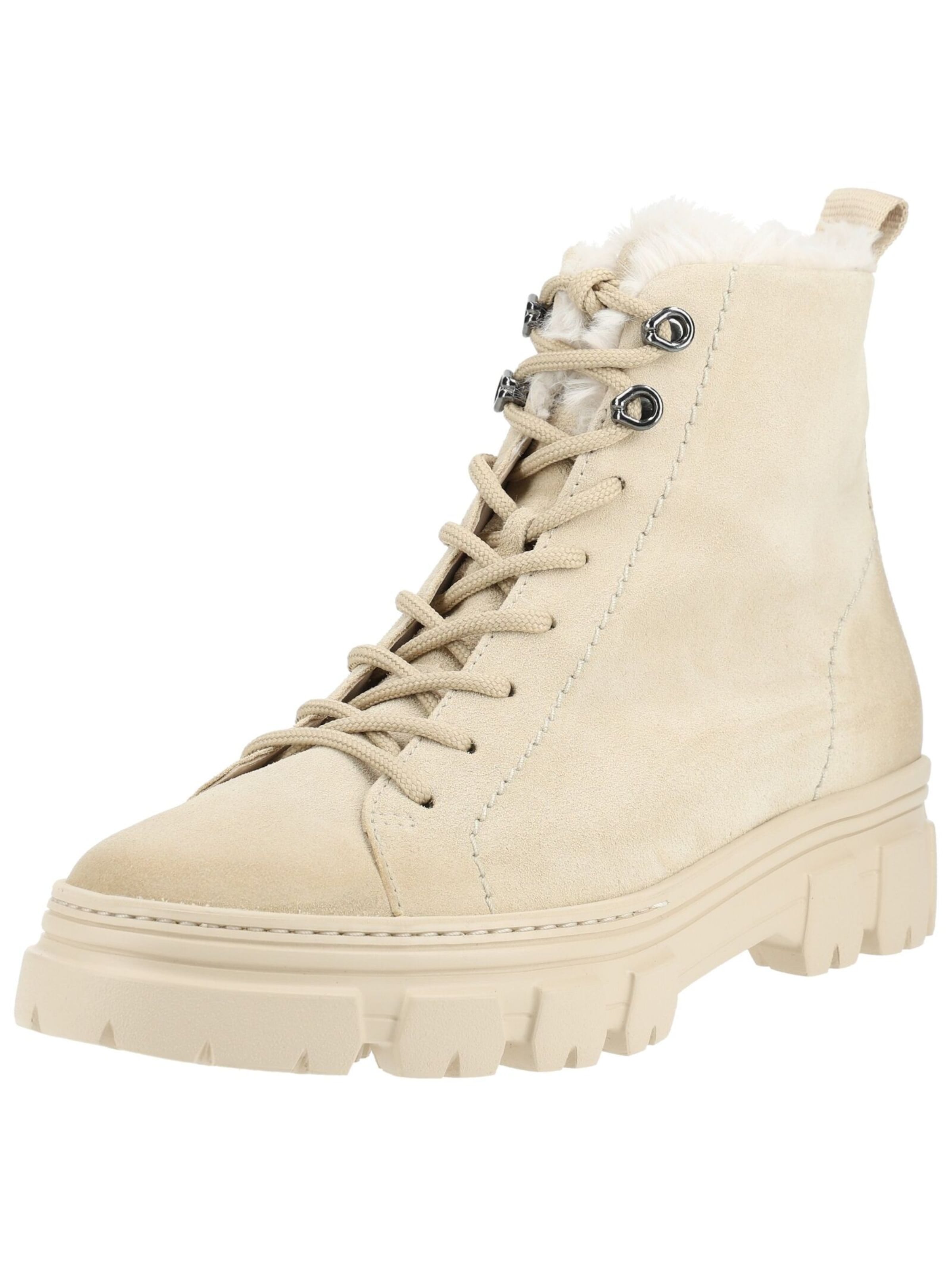 Bottines à lacets Paul Green en blanc : devant