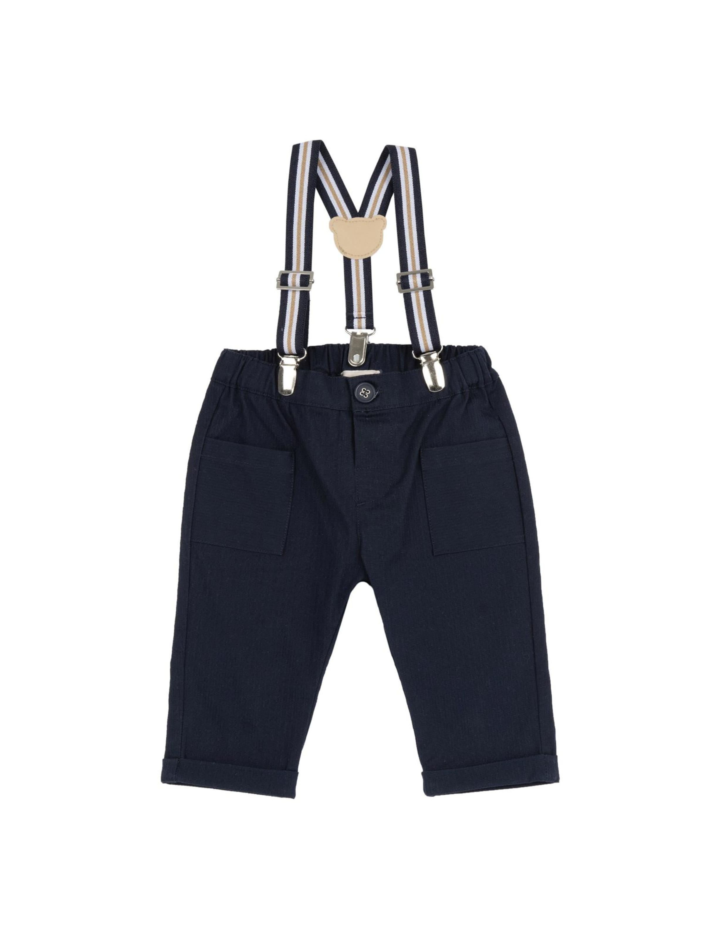 Chicco Regular Hängselbyxa i blå: framsida