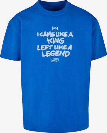 MT Upscale Shirt 'Like A Legend' in Blue: front