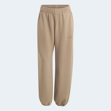 ADIDAS SPORTSWEAR Loose fit Workout Pants in Beige