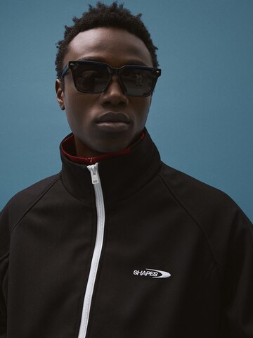 BershkaPrijelazna jakna - crna boja