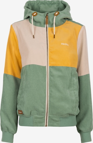 Iriedaily Between-Season Jacket 'Patchy' in Green: front