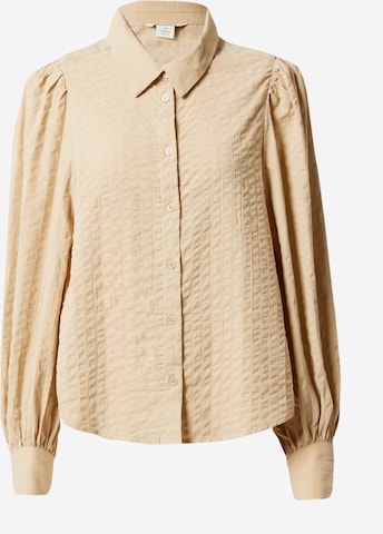 Monki Blouse in Beige: voorkant