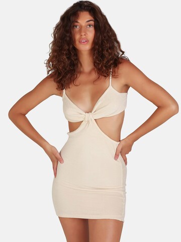 OW Collection Beach dress 'TOWEL' in Beige