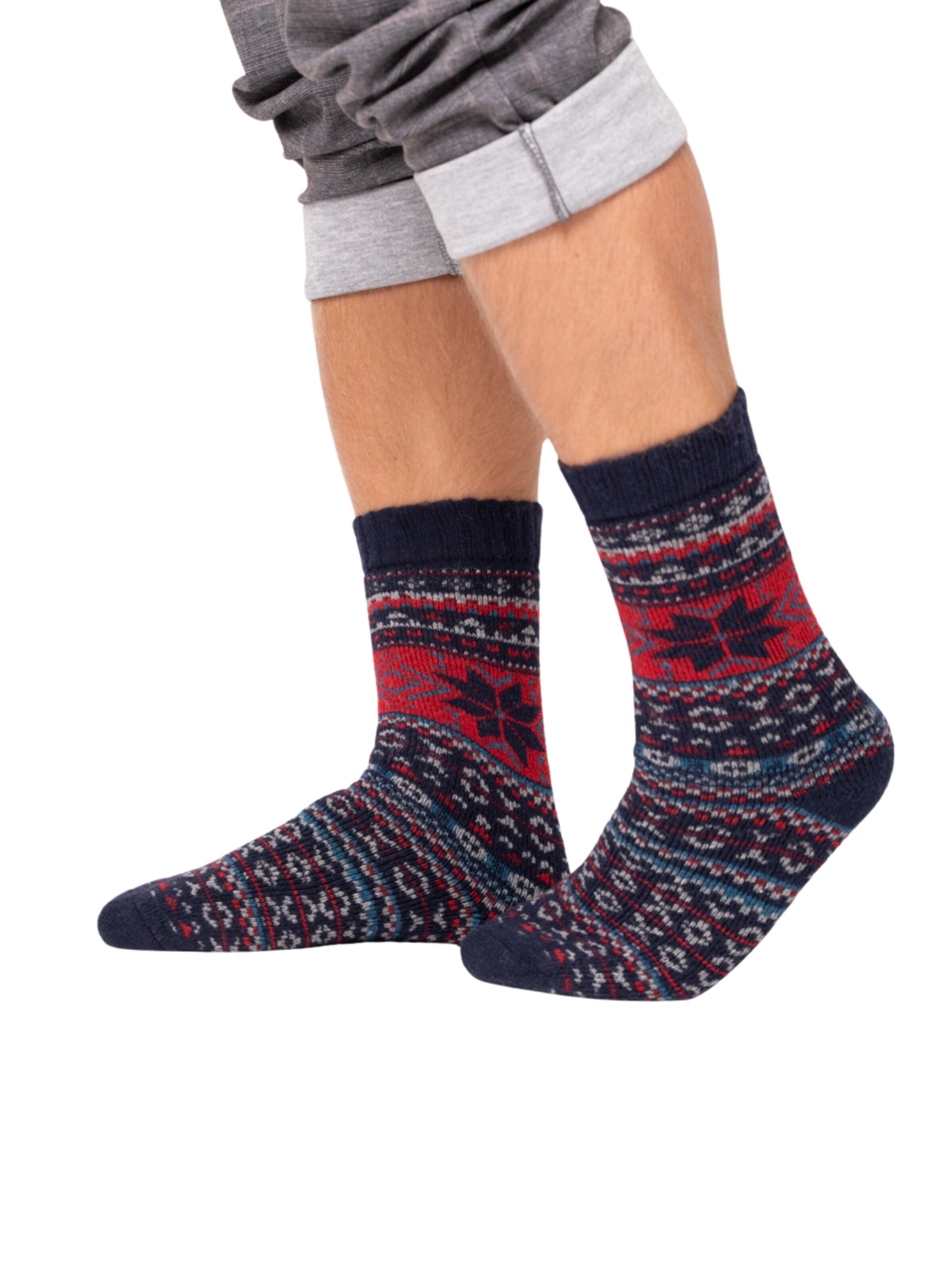 HomeOfSocks Socks 'HOS458' in Blue: front
