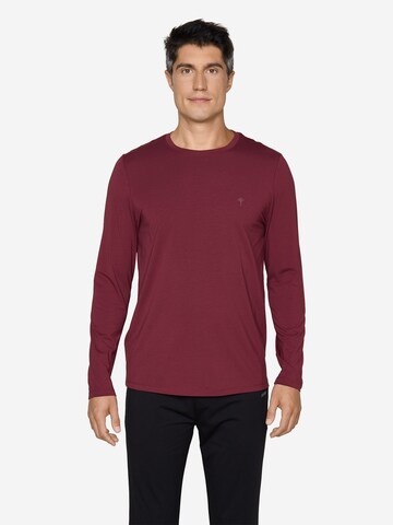 JOOP! Longsleeve ' Loungewear ' in Rot: Vorderseite