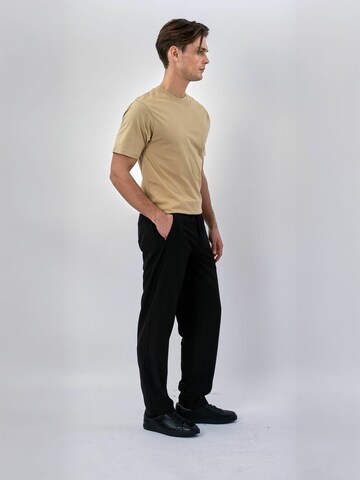 TEESHOPPEN Regular Pants ' Track ' in Black