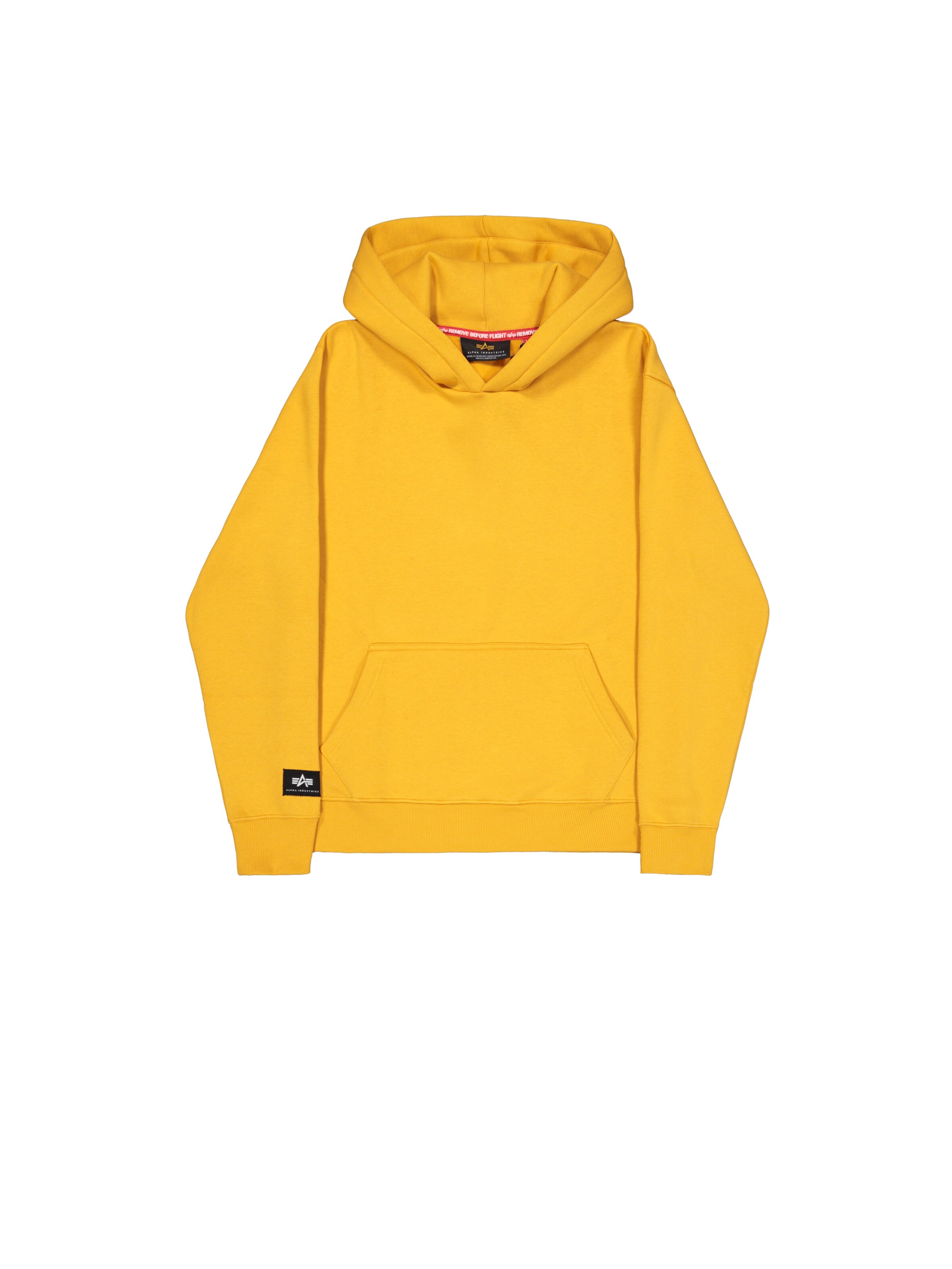 ALPHA INDUSTRIES Sweatshirt in Yellow: front