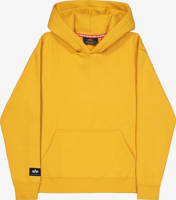 ALPHA INDUSTRIES Sweatshirt in Yellow: front