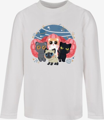 T-Shirt 'The Marvels - Flerkittens Chibbi' ABSOLUTE CULT en blanc : devant