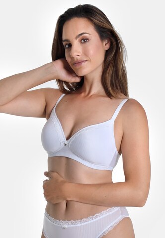 Soutien-gorge 'LOVELY STRIPE' sassa en blanc