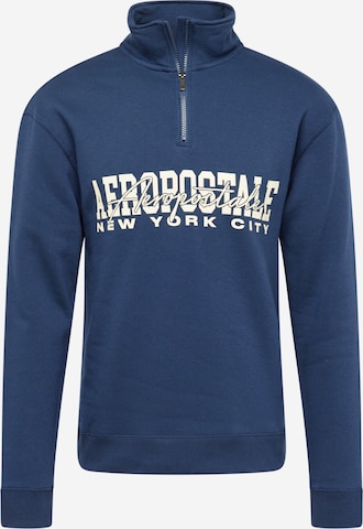 Sweat-shirt 'NEW YORK CITY' AÉROPOSTALE en bleu : devant