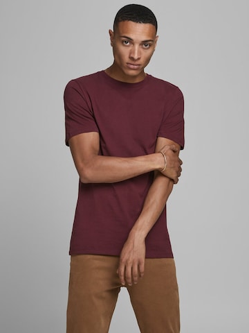 JACK & JONES - Ajuste estrecho Camiseta en rojo: frente