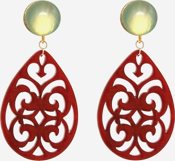 Boucles d'oreilles Gemshine en rouge : devant