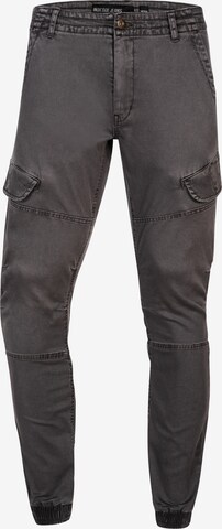 INDICODE JEANS Regular Cargo Pants in Grey: front