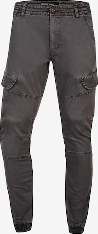 INDICODE JEANS Regular Cargo Pants in Grey: front