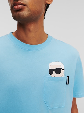 T-Shirt Karl Lagerfeld en bleu